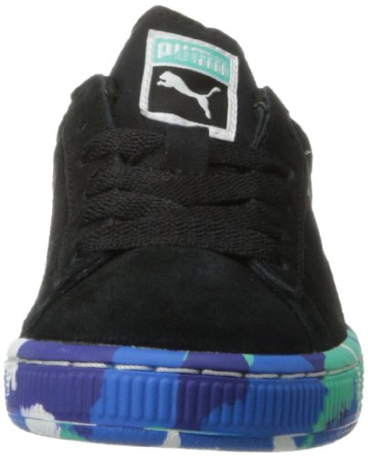 PUMA Suede Rubber Mix JR Sneaker (Little Kid/Big Kid),Black/PUMA Silver/Multi Color,5.5 M US Big Kid2