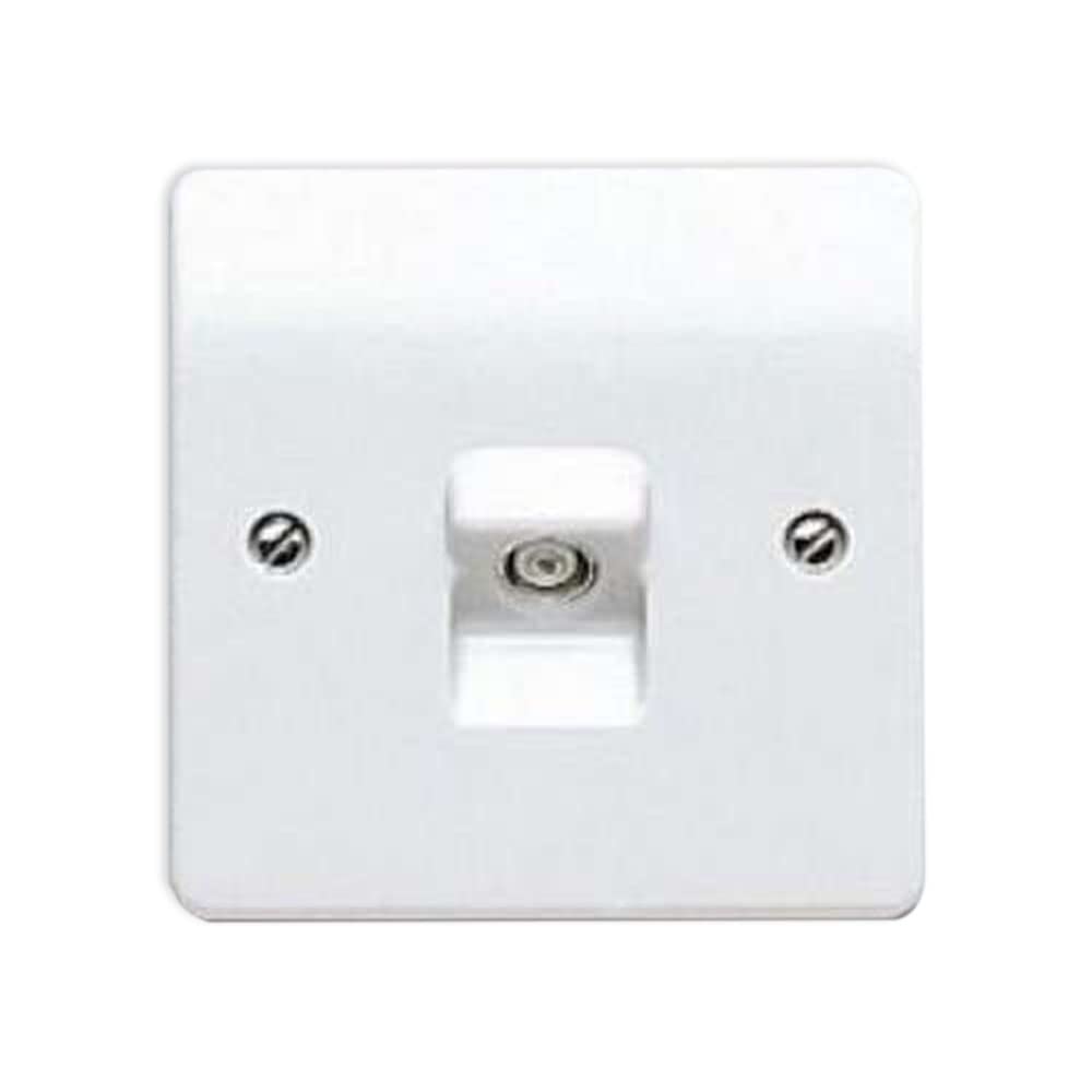 Mk K3520whi Single Outlet For Connection To A Single Tv Or Fm Co-Axial Aerial Lead