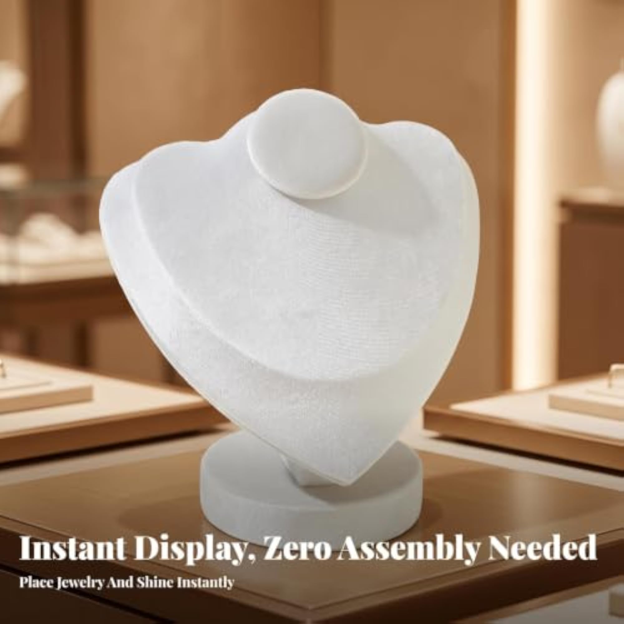 Velvet Jewelry Display Stand Solid Padded Construction