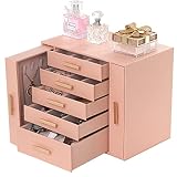 ANWBROAD Jewelry Box Teen Girls and Women Jewelry Organizer Box Capacity for All Jewelry Storage Cas