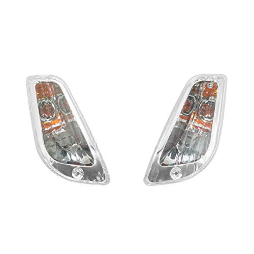 Clignotant Scoot Compatible avec Piaggio 50 Vespa LX 2t et 4t, 125 Vespa LX AV Transparent (Paire) -Homologue ce- -p2r-