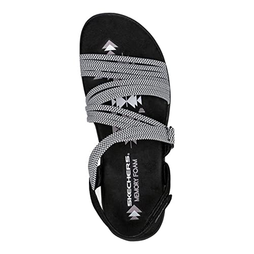 Skechers Skechers Women's, Reggae Slim - Sweet Route Sandal Black/White 10 M