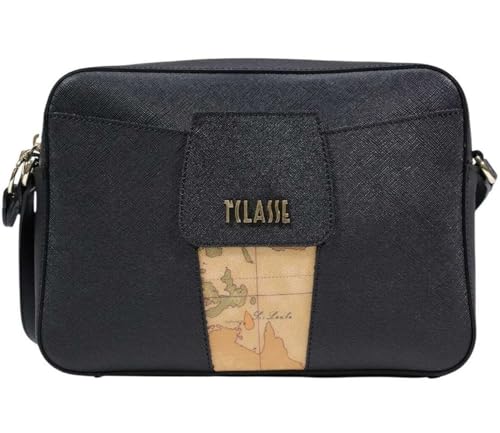 Sac reporter noir Alviero Martini 1A Classe avec bandoulière taille petit BS26PC15