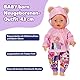 BABY born Neugeborenen-Outfit - Langarmshirt, Hose & Jacke mit Teddyohren - Hochwertiges Puppenzubehör - Kleidung geeignet für Puppen der Größe 43 cm