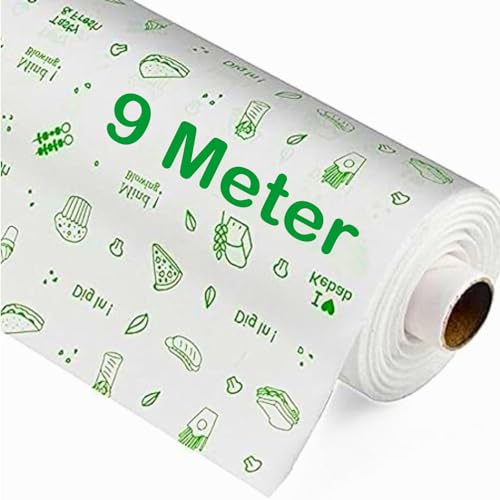 OFIXO 9 Meters Premium Non-Stick Butter Wrapping Paper Food Wrapping Paper Roll. Re-heatable Non Stick Paper, Oven Safe Parchment Paper Food Wrapping Paper (B0CP24D113) Amazon Price History, Amazon Price Tracker