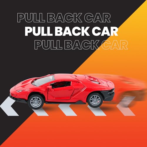 Image of GENIE'S TOY BUS 1:32 Scale Pullback Die Cast Lamborghini I Premium Alloy Metal Diecast Lamborghini I Diecast Metal Pullback Lamborghini for 3+ Year Kids