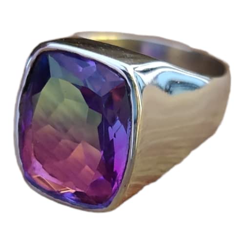 Mens Women Ring, Watermelon Tourmaline Ring, Signet Ring, 925 Solid Sterling Silver Ring, Tourmaline Quartz Ring, Bohemian Ring, Handmade Ring, Gift Ring