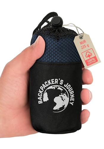 Backpacker's Journey Hüttenschlafsack Ultraleicht (nur 225g) aus 100%...