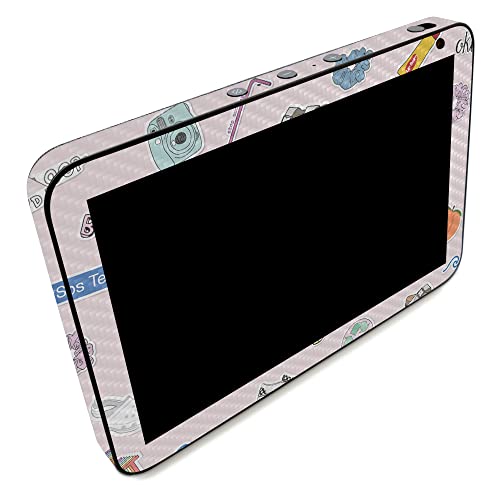 Image of MightySkins Carbon Fiber Skin Compatible with Amazon Echo Show 8 (Gen 2) - VSCO1 | Protective, Durable Textured Carbon Fiber Finish | Easy to Apply | Made in The USA