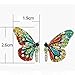 KaFu Color Fairy Tale Butterfly Stud Earrings Colorful Crystal Fairy Rhinestone Animal Charm Earrings for Women Fashion Jewelry Gift (style-1)
