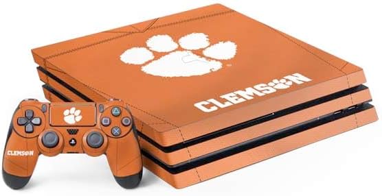 Skinit Decal Gaming Skin Compatible with PS4 Pro Bundle - Officially Licensed Clemson University Tigers Logo Design