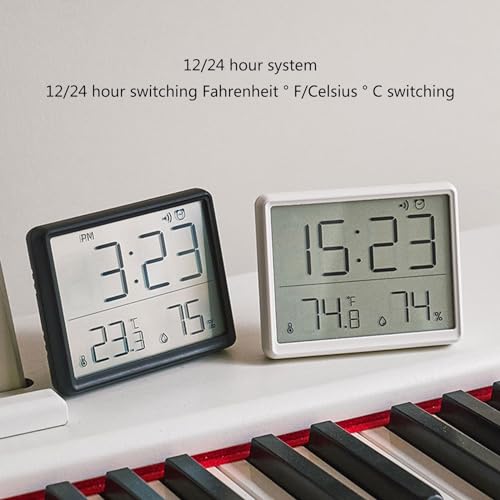 Horloge murale numérique avec date et température pour maison