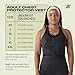 Zena Sport - Adult Chest Protector Vest for Women - Front Zip Padded Compression Vest - For Contact Sports, Lacrosse, Softball, Football, Basketball & More - Breast & Rib Protection - Black - Medium