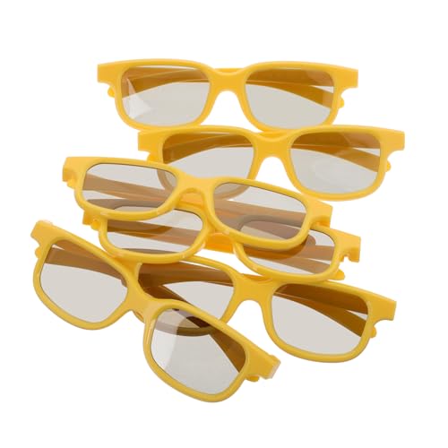 Sosoport 6pcs Movie Glasses for Boys and Girls of Lightweight and Comfortable Plastic Eyewear for Interactive Viewing for and Video