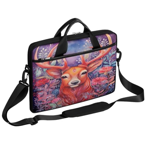 Bolsa para portátil con diseño floral étnico 15 pulgadas miniatura 1