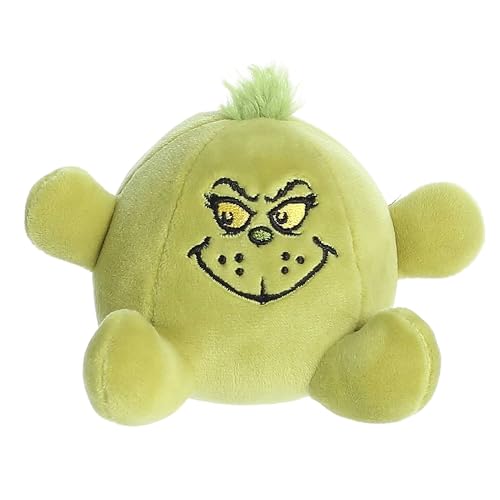 Aurora® Whimsical Dr. Seuss™ Stress Ball Grinch: Resting Grinch Face Stuffed Animal - Officially Licensed Plush for Imaginative Play - Perfect for Kids and Adults - Green 3 Inches