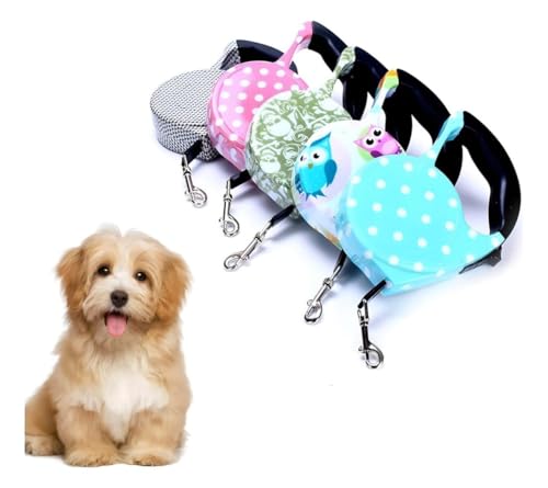 Guia Retrátil 5 Metros Coleira Passeio Cachorro Pequenos Até 15 Kg Estanpada Petbuco (Fêmea)