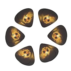 Jeu de 12 médiators de guitare de football de football pour guitare acoustique, guitare électrique, contrebasse, ukulélé - Les Beatles, Paul McCartney, John Lennon, RIngo Starr, George Harrison Jeu de 12 médiators de guitare de football de football pour guitare acoustique, guitare électrique, contrebasse, ukulélé – Image 2