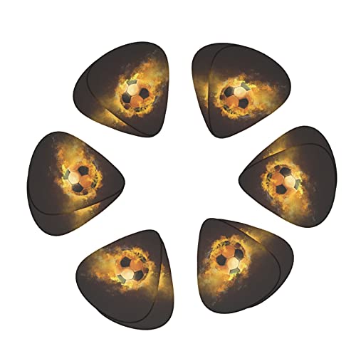 Jeu de 12 médiators de guitare de football de football pour guitare acoustique, guitare électrique, contrebasse, ukulélé - Les Beatles, Paul McCartney, John Lennon, RIngo Starr, George Harrison Jeu de 12 médiators de guitare de football de football pour guitare acoustique, guitare électrique, contrebasse, ukulélé – Image 3