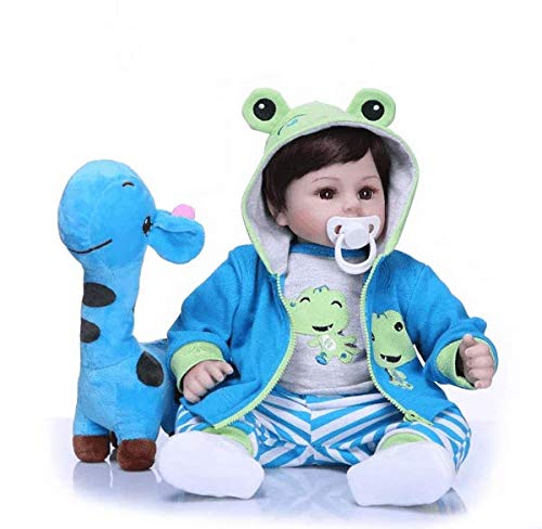 Bebê Reborn Menino Girafinha - Corpo tecido Original