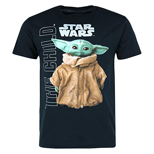 Camiseta Baby Yoda de hombre cómoda que no pierde el color al lavar