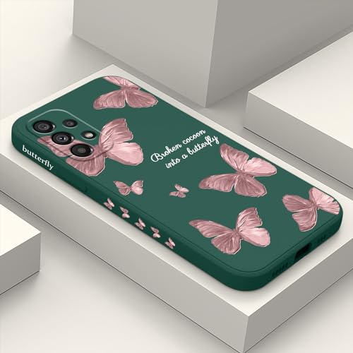 Coque Samsung A53 5G antichoc en silicone souple floral LEECG