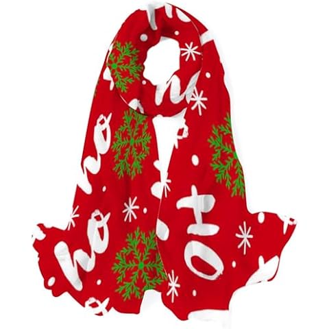 Vantaso Women Silk Scarf Green Red Christmas Winter Snowflakes New Year Ho Hair Wraps Shawls Neck Scarves Colorful Print Cover