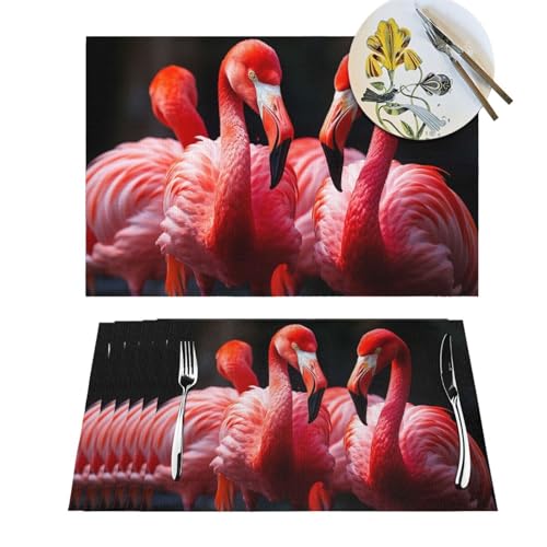 Set de table flamant rose pour repas en terrasse et intérieur chic - 2