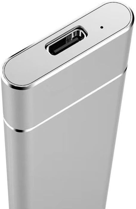 HvoYoDm Mini M.2 SSD - Portable External Drive with USB Connectivity 1TB 2TB, Compatible with Android, Mac OS, and Windows Systems (Silver,32)