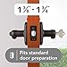 Baldwin Madrina, Entry Door Handle Reversible Lever with Keyed Lock Featuring SmartKey Re-key Technology, in Venetian Bronze
