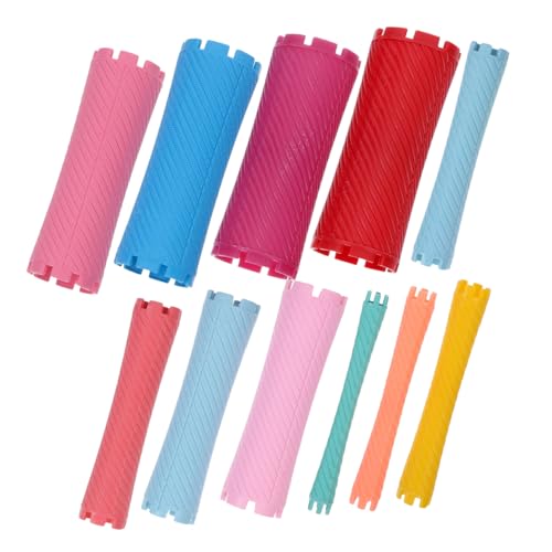 Didiseaon 100pcs Perm Iron Hair Perm Kit Hair Rollers Self Grip Jumbo Hot Rollers for Women Men Girls