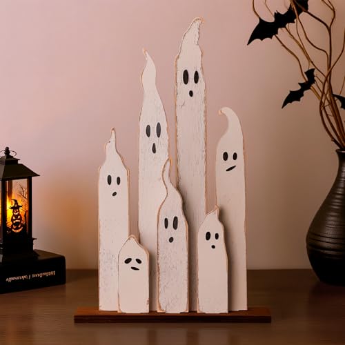 Halloween Table Decorations Indoor: Farmhouse Cute Halloween Ghos...