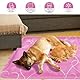Kühlmatte Hund,60x50cm Kühlmatte Katze Rosa,Kühldecke Hund mit Selbstkühlend Ungiftiges Gel,Kühlmatte für Hunde&Kühldecke Katze Wasserdicht Reißfest Faltbare,Katzen Kühlmatte für Katzen und Hunde