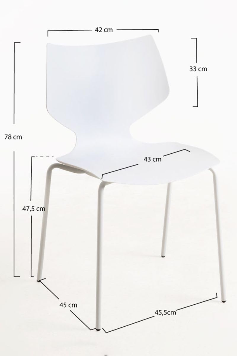 Regalos Miguel - Sillas Comedor - Silla Plecy - Blanco