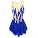 HYNNYH Blue,5/8, Girls' Figure Skating Dress Ice Skating Wear Rhythmic Gymnastic Competition Leotards Roller Skating Costume