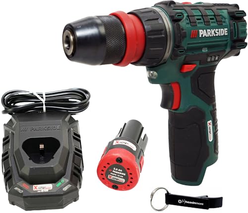 HEADNMORE® Bundle - PARKSIDE® 12V Akku Bohrschrauber PBSA 12 (inkl. 2Ah Akku) +Schlüsselanhänger