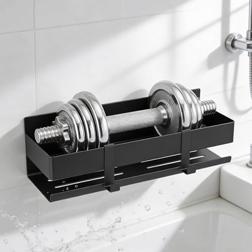 Étagère salle de bain sans perçage pour carrelage protégé - 4