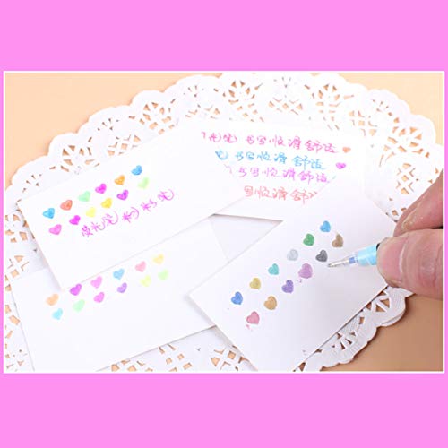 Adaskala 12 pcs Canetas de Gel de Conjunto Marcador de Caneta Neutra para Escrever Marcação Desenho