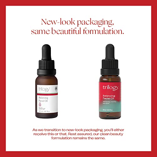 Trilogy Balancing Facial Oil, 0.67 Fl Oz - For Combination & Oily Skin - Lightweight Balancing Blend With Salicylic Acid - Made In New Zealand - Clean, Natural Beauty #TOP3