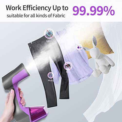 Steamer For Clothes, Moolan 2 In 1 Portable Travel Clothes Steamer, 15S Quick Heat Garment Steamer, 1200W Powerful Clothing Steamer, Handheld Fabric Wrinkles Remover For Home, Office, Travel #TOP5