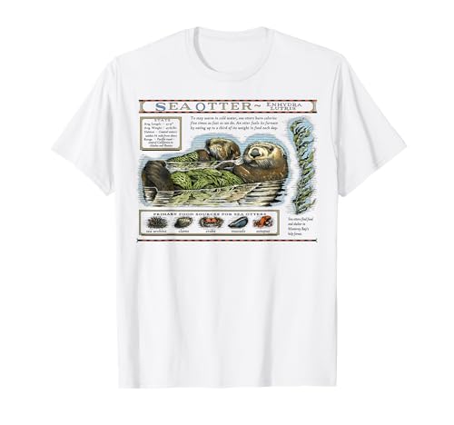 Official Sea Otter Retro Vintage Shirt for Men Women T-Shirt