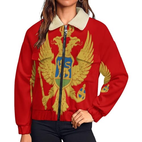 Manteau polaire femme Monténégro chaud zippé contre le froid hivernal