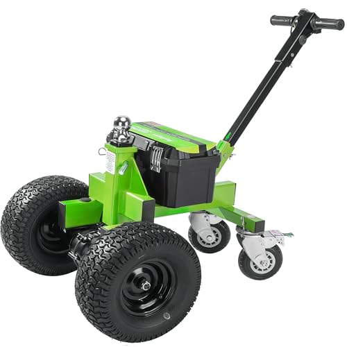 ROYSUPER Electric Trailer Dolly Trailer Dolly Motorized 4 Wheel Dolly 3600LB Max Weight Capacity 850W DC24V Motor Ideal for RV Caravan Glider Aircraft ATV Boat 2''Ball And1-7/8''Ball Hitch