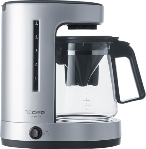 Zojirushi EC-DAC50SZ ZUTTO Coffee Maker 5 Cups, Silver, PFAS-free
