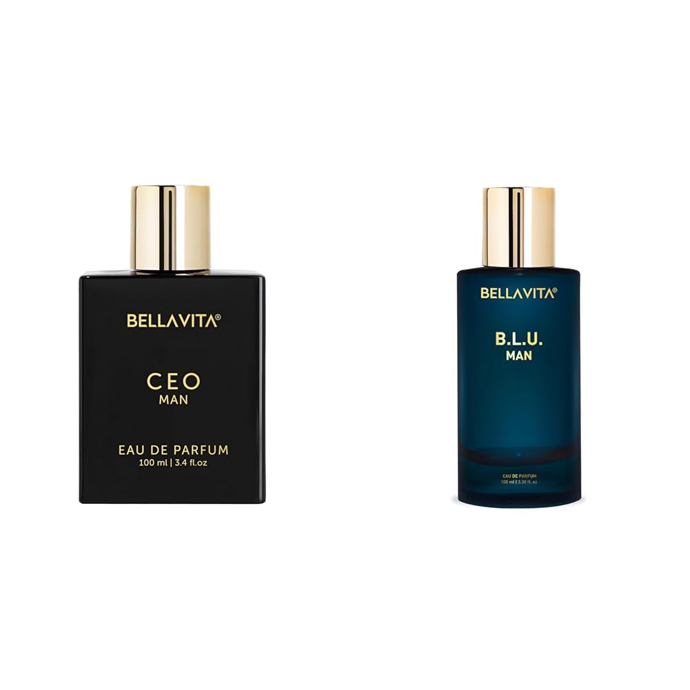 Bella Vita Luxury CEO Man Eau De Parfum B.L.U Men Eau De Parfum Liquid Perfume With Lemon Apple Muskfresh Refreshing Energising 100Ml-image-42