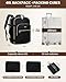LOVEVOOK Travel Backpack for Women & Men 40L,Airline Approved Carry On Backpack Travel Essentials,TSA Carry on Luggage,Waterproof Personal Item Travel Bag,Suitcase with 3 Packing Cubes,Black-Black