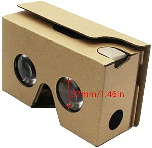 U-M VRゴーグル段ボール3Dバーチャルリアリティメガネボックススマートフォン用DIYVRビューアカーキ の商品画像 6