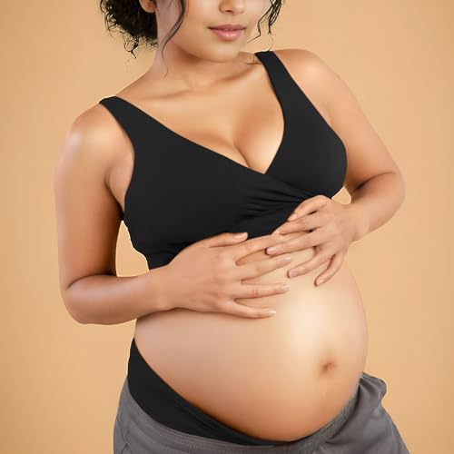 Image of &Circus Padded Maternity Bra | Pull Down Feeding Bra for Women | Padded Bra for Women Slip On | Suitable with Maternity Clothes | PureSoft Micromodal