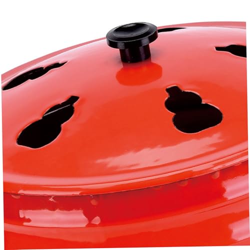 Qmjddymx HGSBL240929ABHZSMX Paper Burner, Stainless Steel Incinerator Burn Barrel Hollow-Out Burn Cage With Lid And Handle, Burn Barrels For Outside For Burning Trash thumb #3