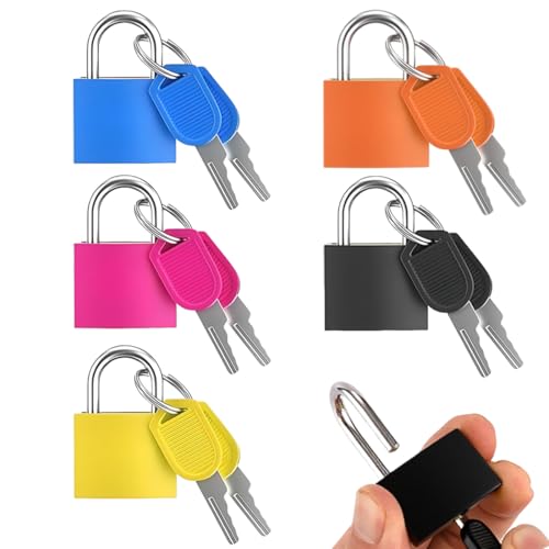 Candado LACHT 5 piezas 23 mm, Candado con 10 llaves...